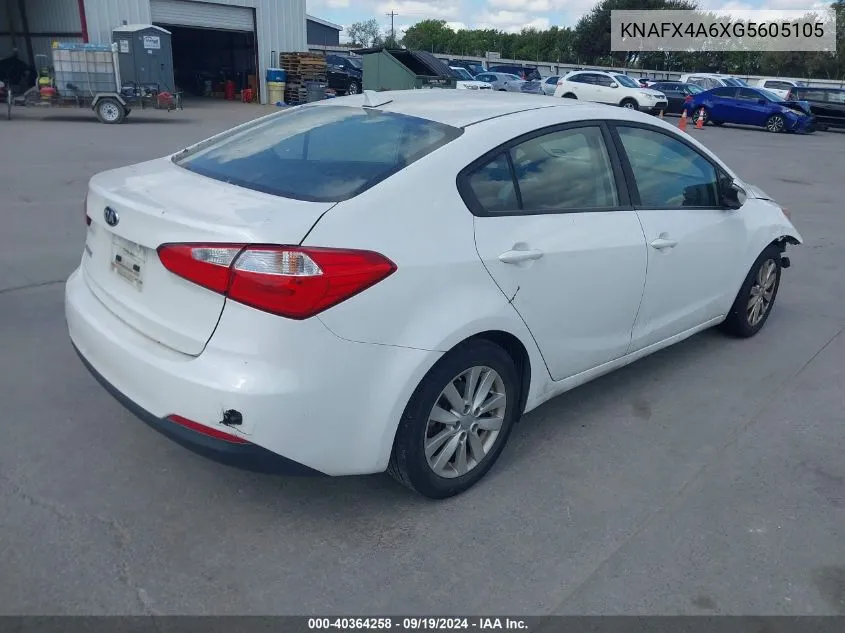 KNAFX4A6XG5605105 2016 Kia Forte Lx