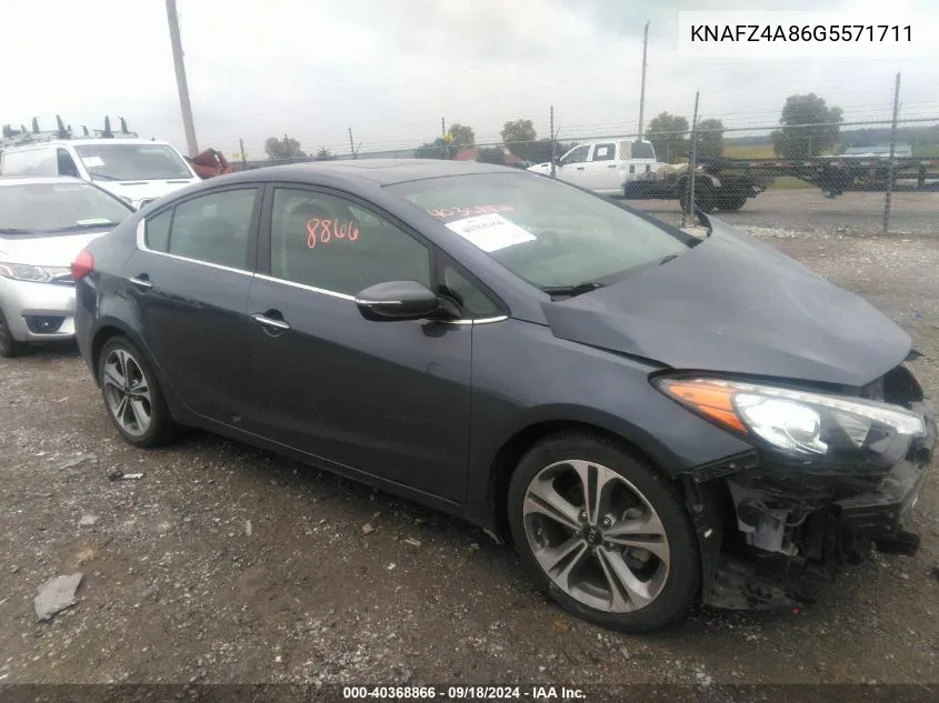 2016 Kia Forte Ex VIN: KNAFZ4A86G5571711 Lot: 40368866