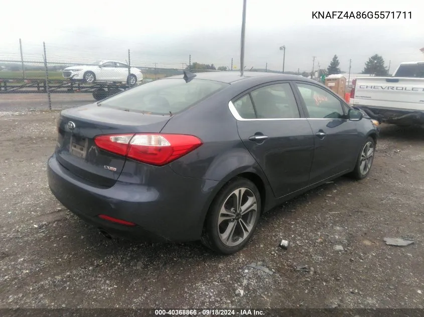 2016 Kia Forte Ex VIN: KNAFZ4A86G5571711 Lot: 40368866