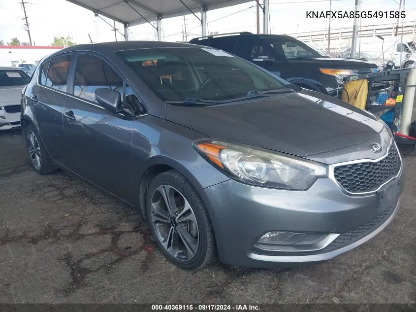 2016 Kia Forte Ex VIN: KNAFX5A85G5491585 Lot: 40369115