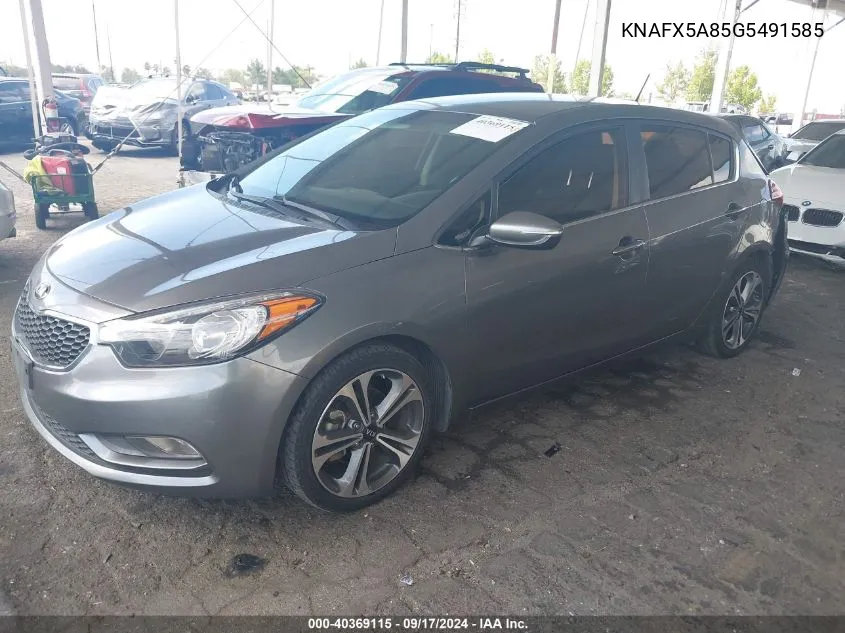 2016 Kia Forte Ex VIN: KNAFX5A85G5491585 Lot: 40369115