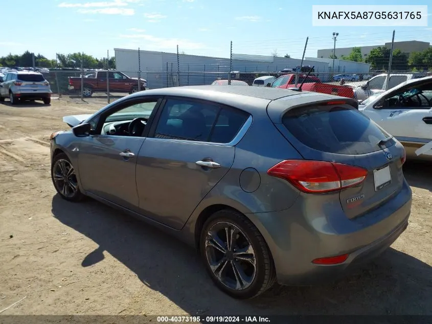 KNAFX5A87G5631765 2016 Kia Forte Ex