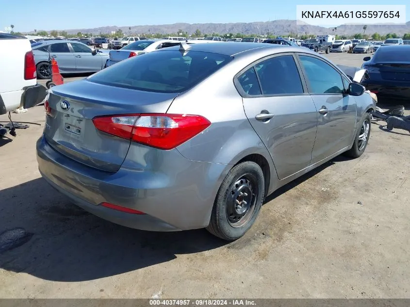 KNAFX4A61G5597654 2016 Kia Forte Lx