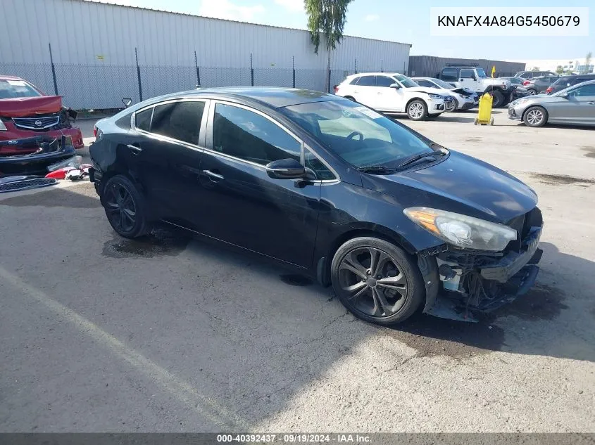 2016 Kia Forte Ex VIN: KNAFX4A84G5450679 Lot: 40392437