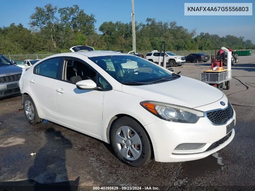 2016 Kia Forte Lx VIN: KNAFX4A67G5556803 Lot: 40395629