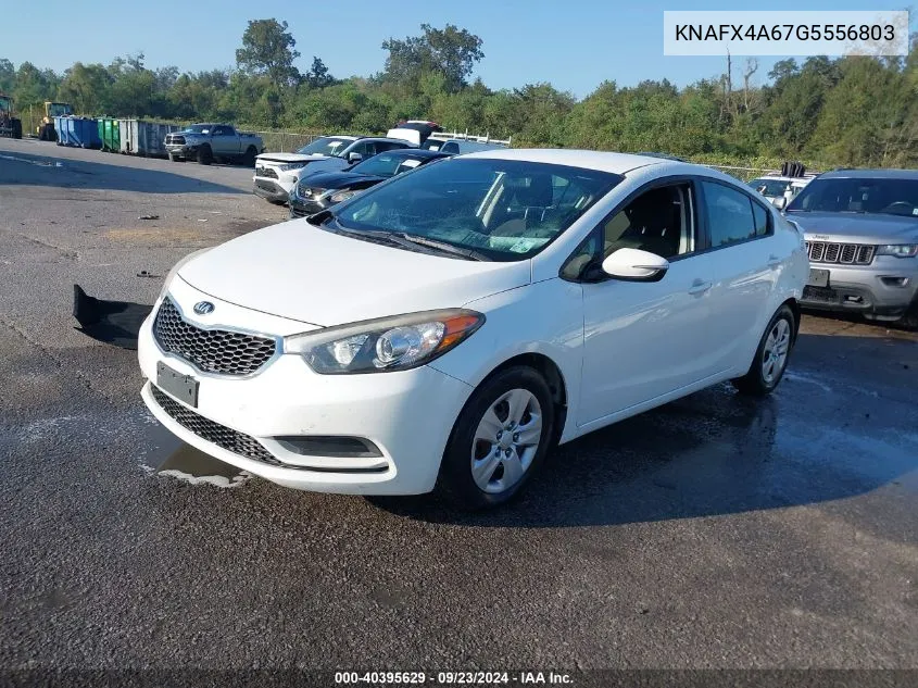 2016 Kia Forte Lx VIN: KNAFX4A67G5556803 Lot: 40395629