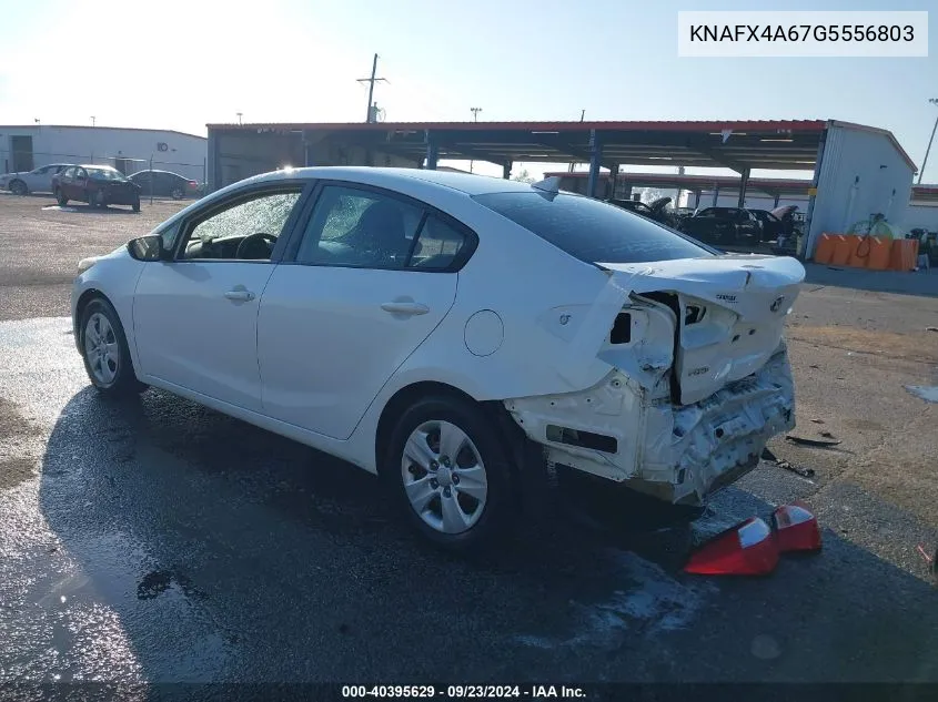 2016 Kia Forte Lx VIN: KNAFX4A67G5556803 Lot: 40395629