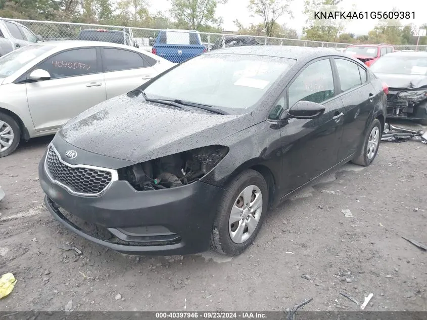 KNAFK4A61G5609381 2016 Kia Forte Lx