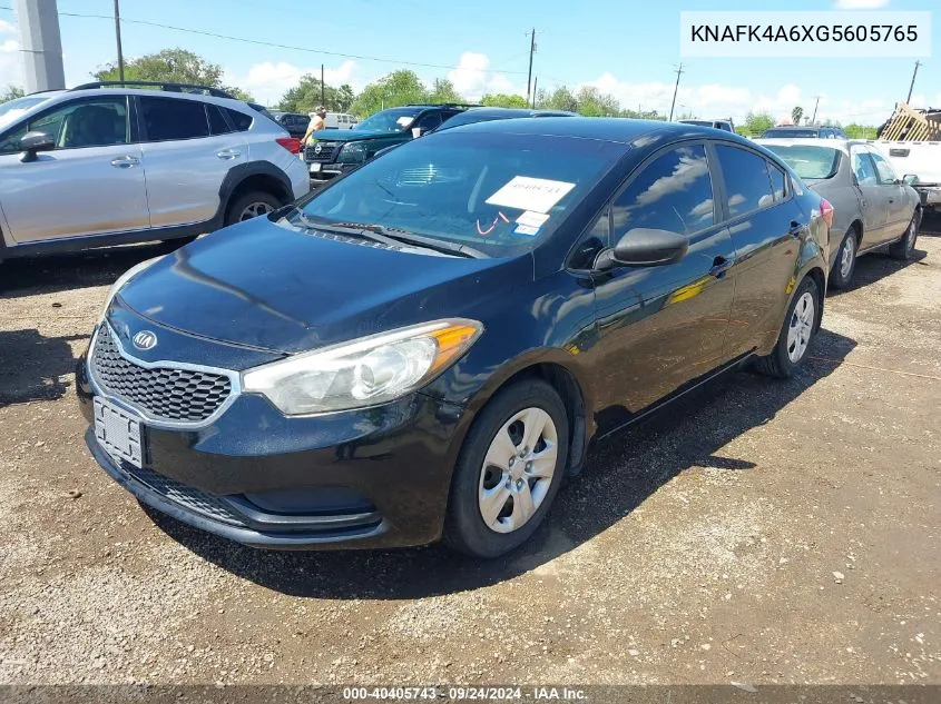 KNAFK4A6XG5605765 2016 Kia Forte Lx