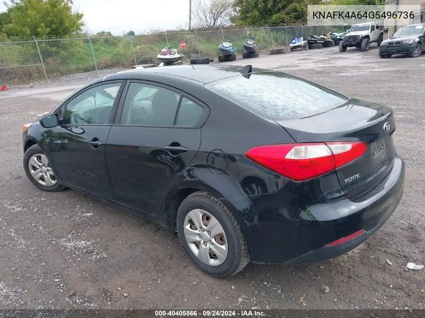 KNAFK4A64G5496736 2016 Kia Forte Lx