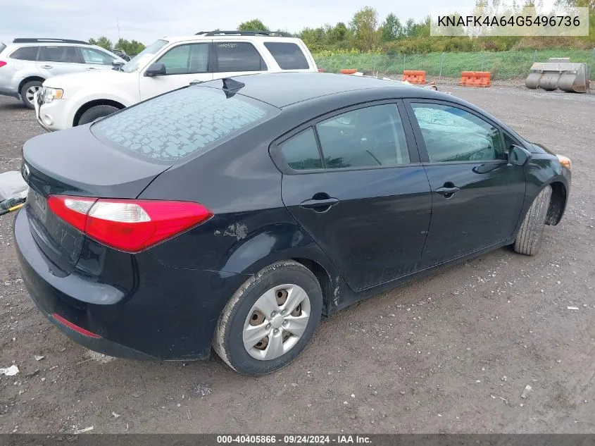 KNAFK4A64G5496736 2016 Kia Forte Lx