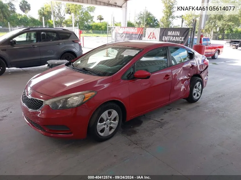 KNAFK4A61G5614077 2016 Kia Forte Lx