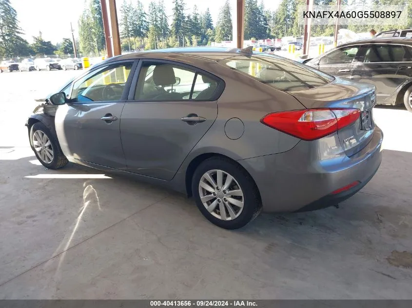 2016 Kia Forte Lx VIN: KNAFX4A60G5508897 Lot: 40413656