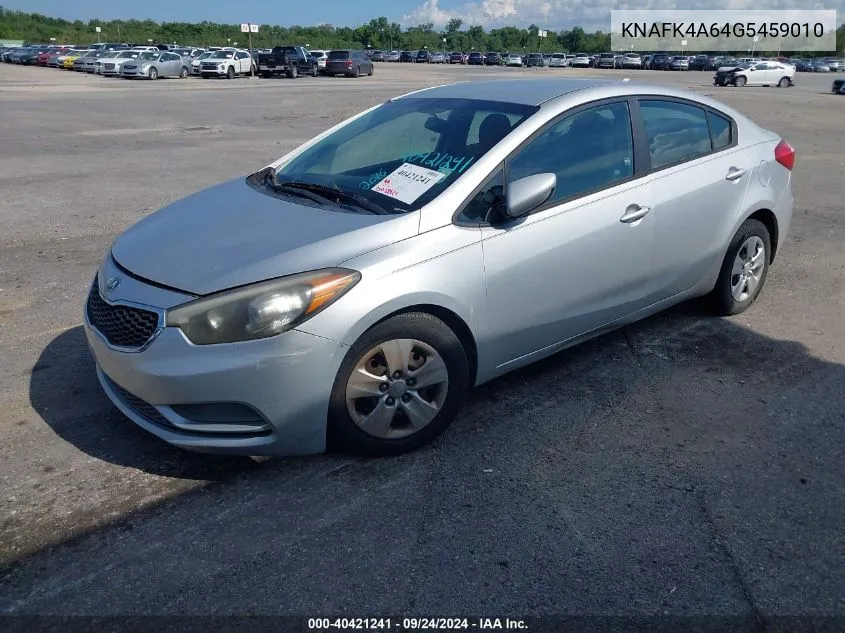 KNAFK4A64G5459010 2016 Kia Forte Lx