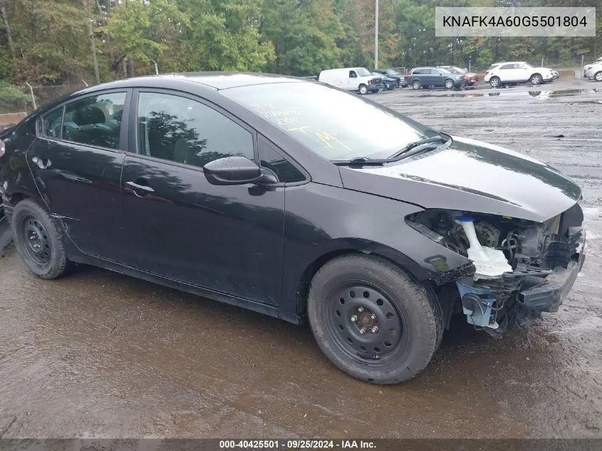 KNAFK4A60G5501804 2016 Kia Forte Lx