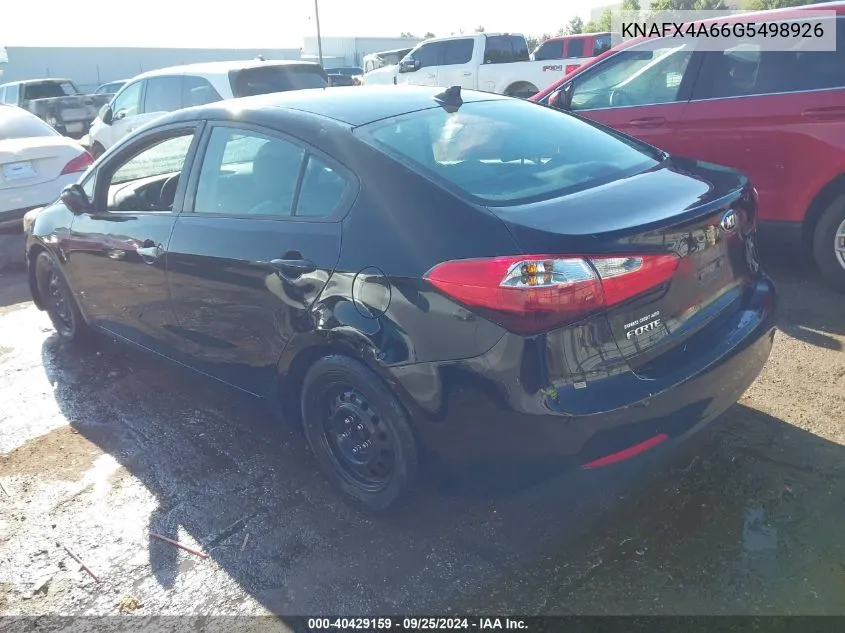 KNAFX4A66G5498926 2016 Kia Forte Lx