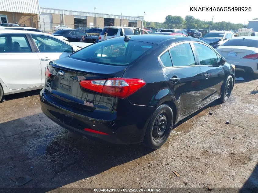 KNAFX4A66G5498926 2016 Kia Forte Lx