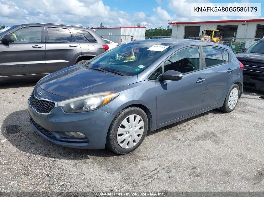 KNAFK5A80G5586179 2016 Kia Forte Lx