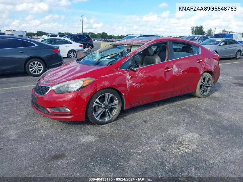 KNAFZ4A89G5548763 2016 Kia Forte Ex