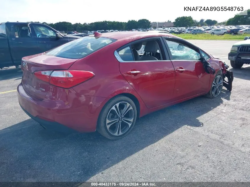 KNAFZ4A89G5548763 2016 Kia Forte Ex