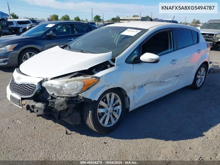 KNAFX5A8XG5494787 2016 Kia Forte Lx