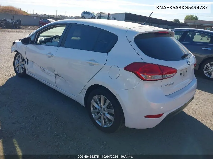 KNAFX5A8XG5494787 2016 Kia Forte Lx