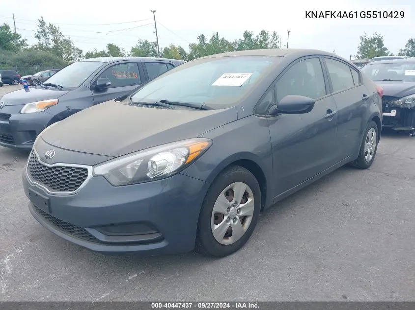 KNAFK4A61G5510429 2016 Kia Forte Lx