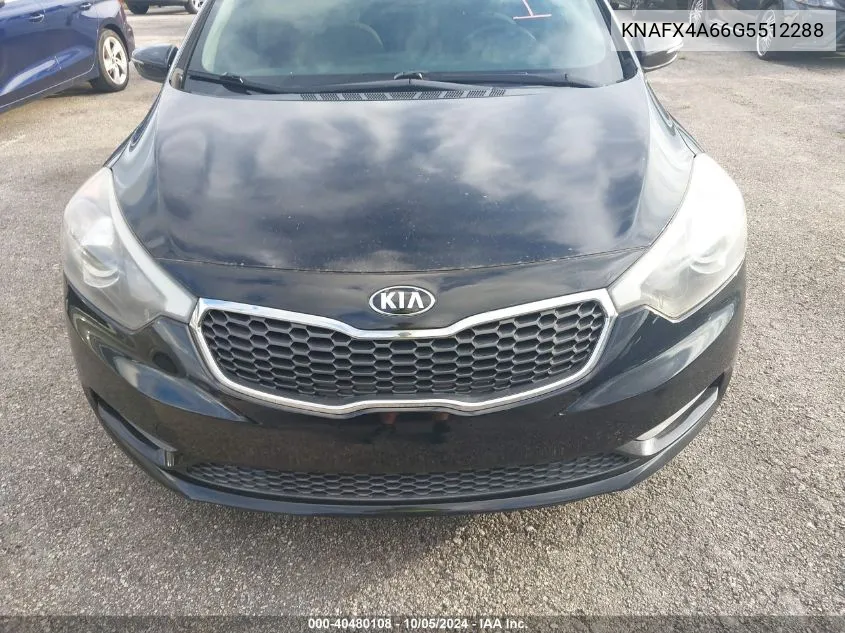 2016 Kia Forte Lx VIN: KNAFX4A66G5512288 Lot: 40480108