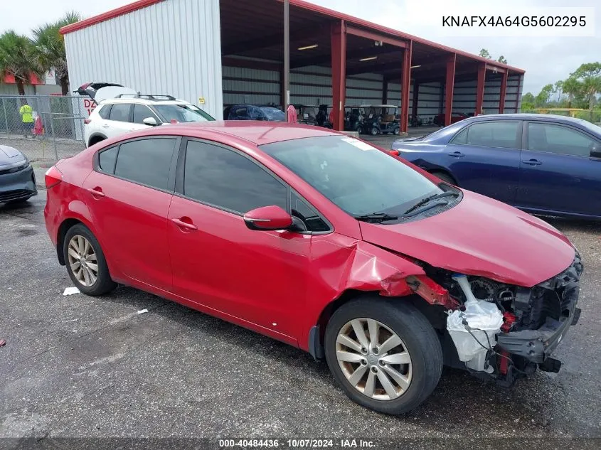 2016 Kia Forte Lx VIN: KNAFX4A64G5602295 Lot: 40484436