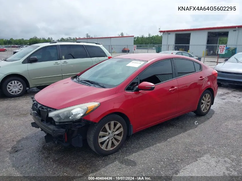 2016 Kia Forte Lx VIN: KNAFX4A64G5602295 Lot: 40484436