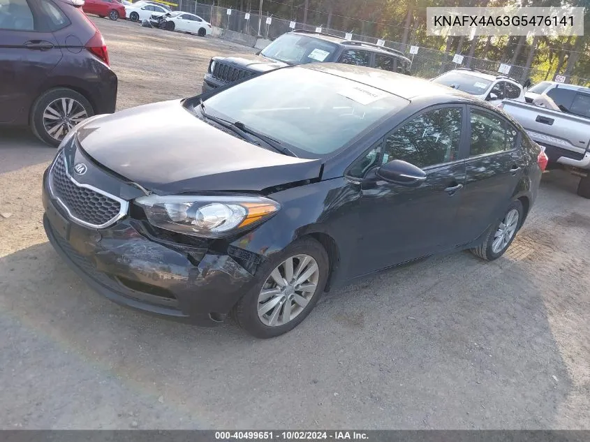 2016 Kia Forte Lx VIN: KNAFX4A63G5476141 Lot: 40499651