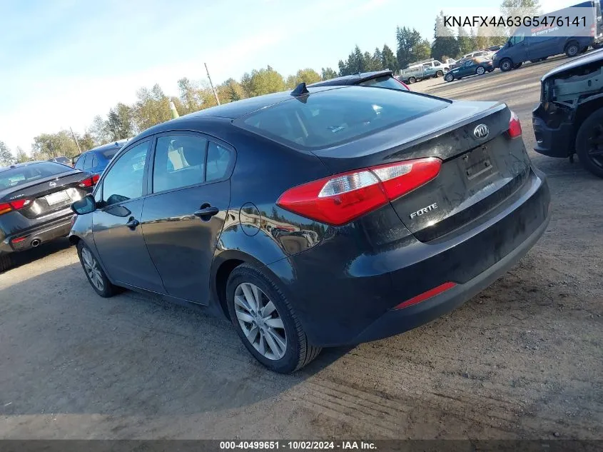 KNAFX4A63G5476141 2016 Kia Forte Lx