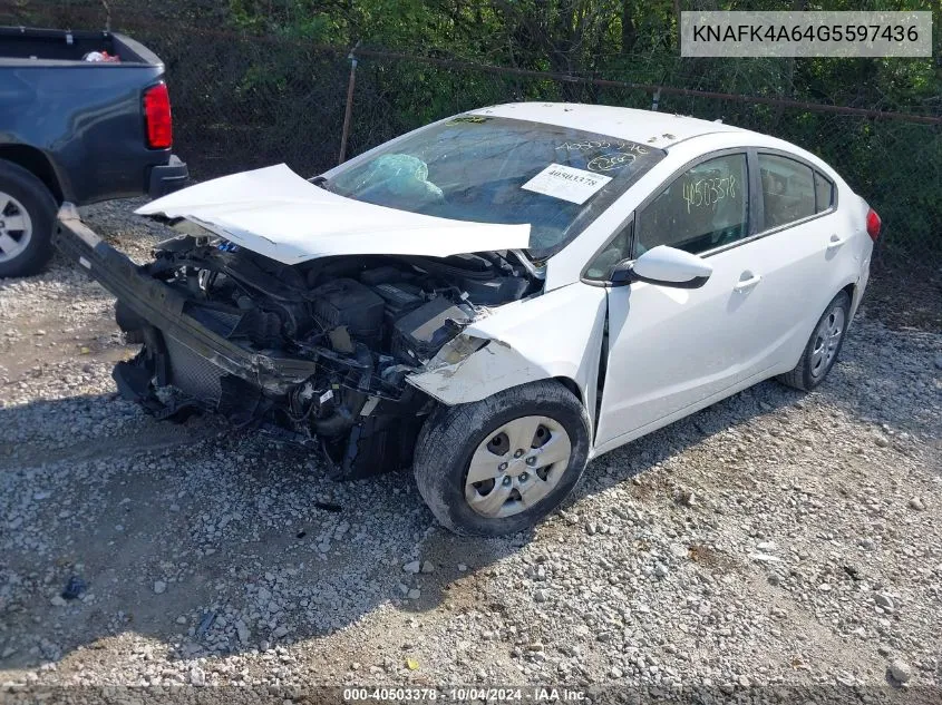 2016 Kia Forte Lx VIN: KNAFK4A64G5597436 Lot: 40503378