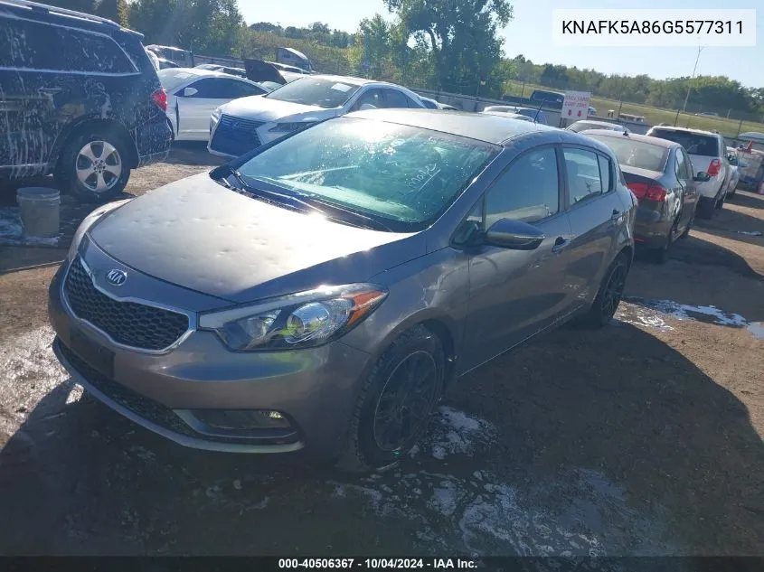 KNAFK5A86G5577311 2016 Kia Forte Lx