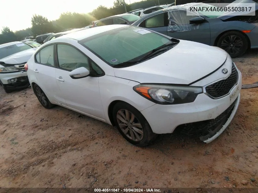 KNAFX4A66G5503817 2016 Kia Forte Lx