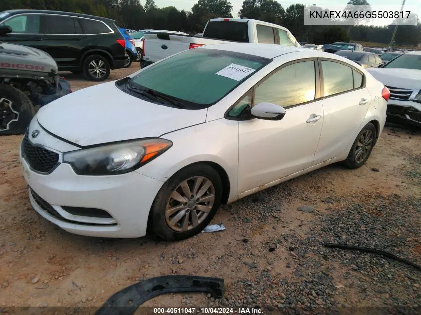 KNAFX4A66G5503817 2016 Kia Forte Lx