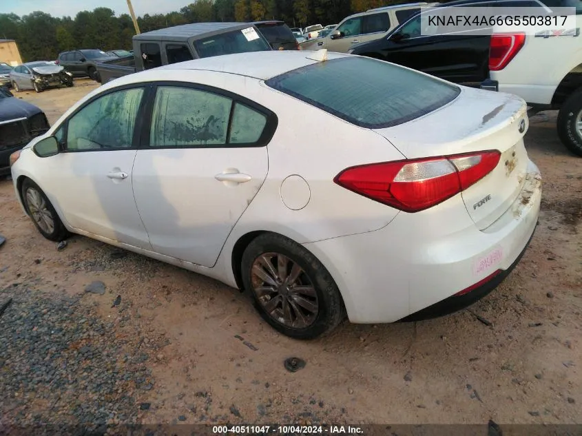 KNAFX4A66G5503817 2016 Kia Forte Lx