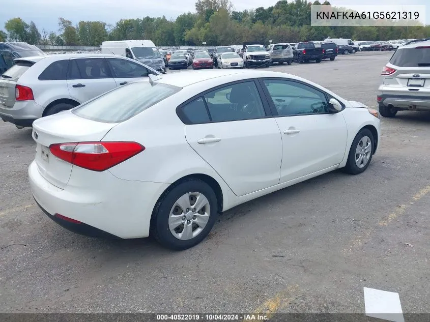 KNAFK4A61G5621319 2016 Kia Forte Lx