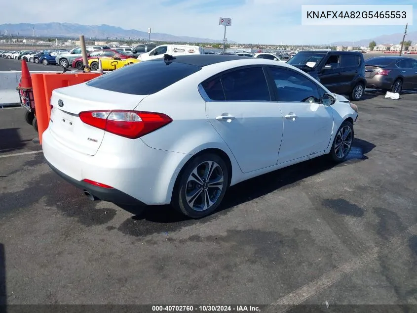 KNAFX4A82G5465553 2016 Kia Forte Ex