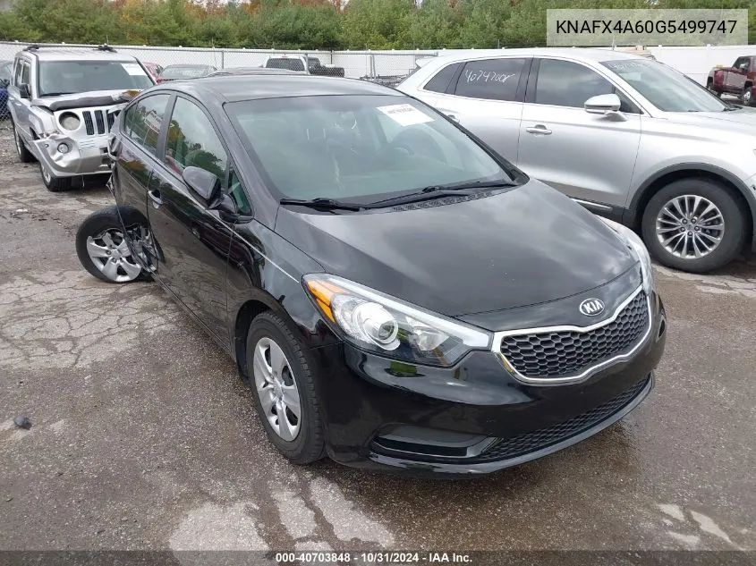 2016 Kia Forte Lx VIN: KNAFX4A60G5499747 Lot: 40703848