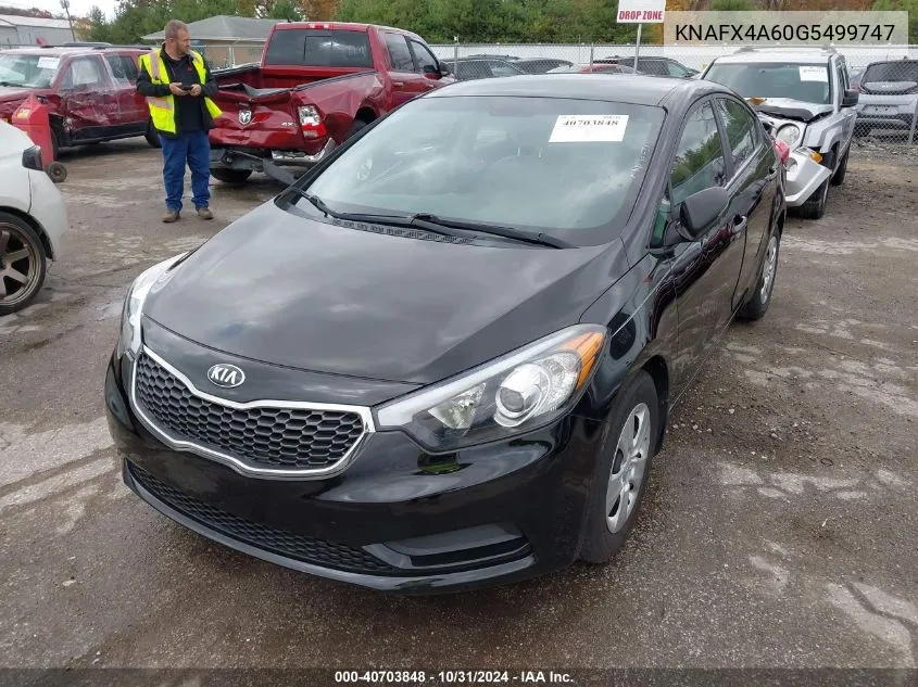 2016 Kia Forte Lx VIN: KNAFX4A60G5499747 Lot: 40703848