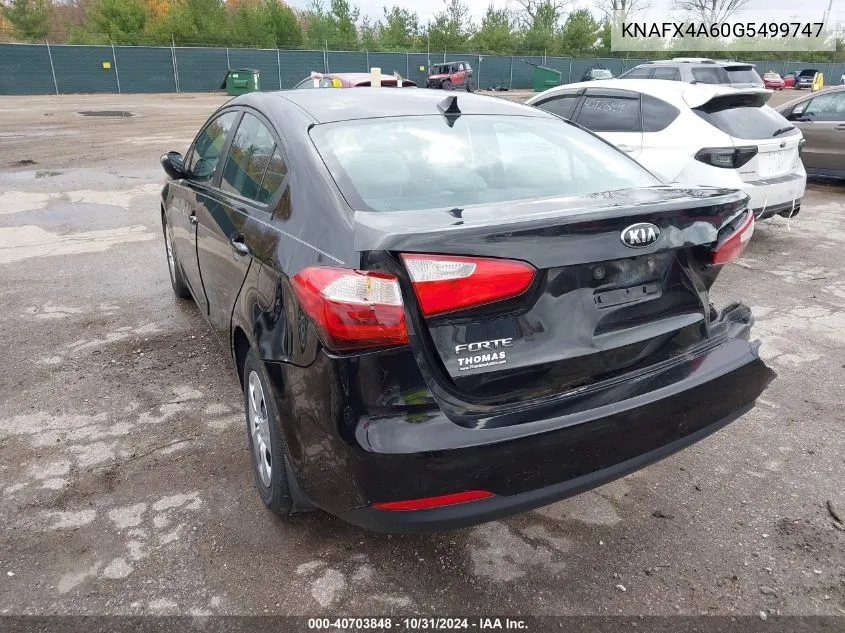 2016 Kia Forte Lx VIN: KNAFX4A60G5499747 Lot: 40703848