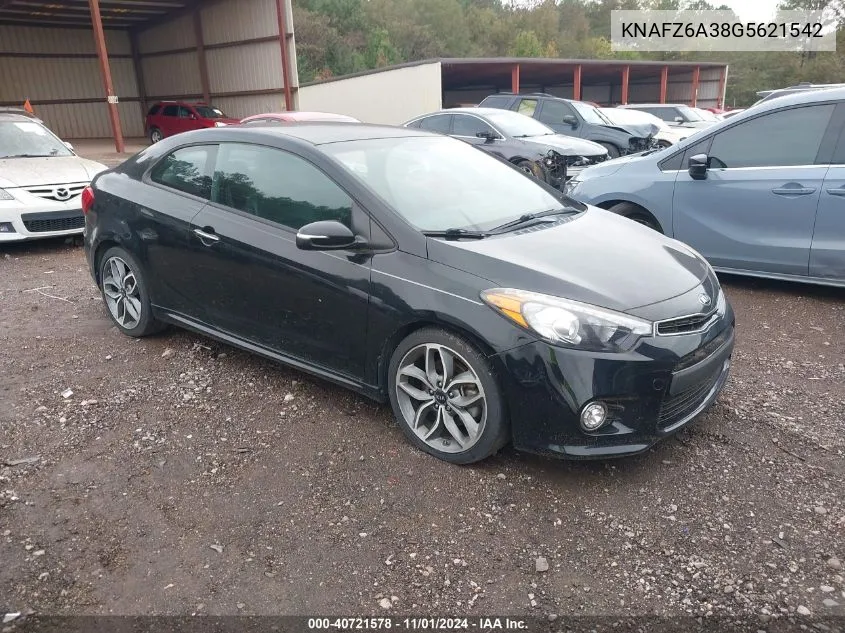 2016 Kia Forte Koup Sx VIN: KNAFZ6A38G5621542 Lot: 40721578