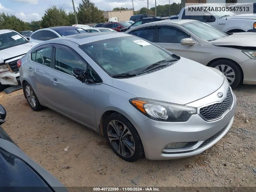 KNAFZ4A83G5547513 2016 Kia Forte Ex