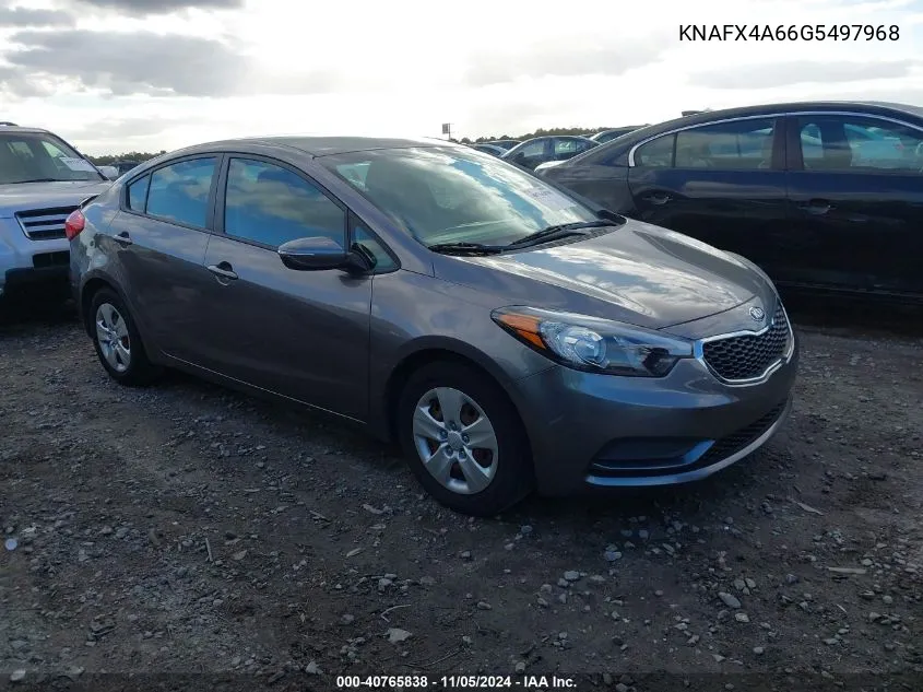 KNAFX4A66G5497968 2016 Kia Forte Lx