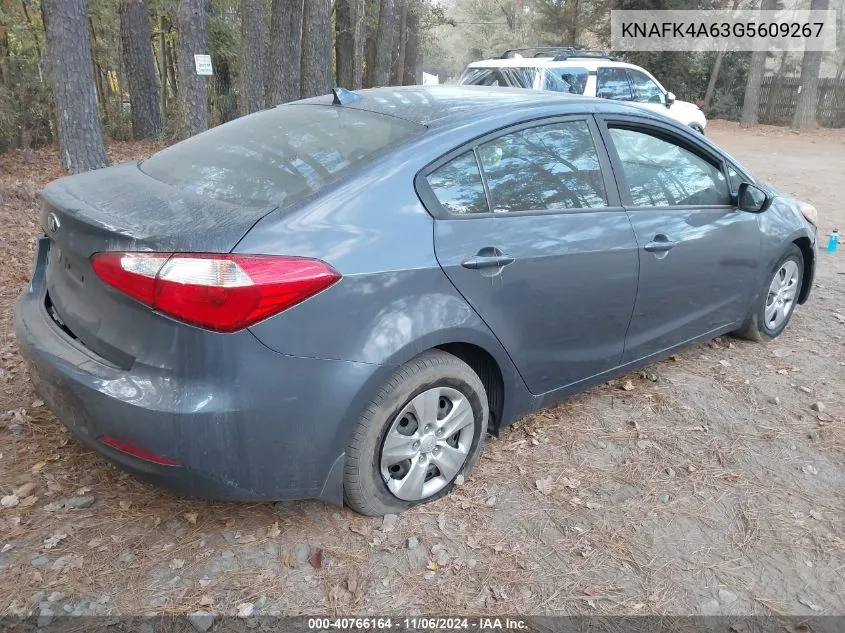 2016 Kia Forte Lx VIN: KNAFK4A63G5609267 Lot: 40766164