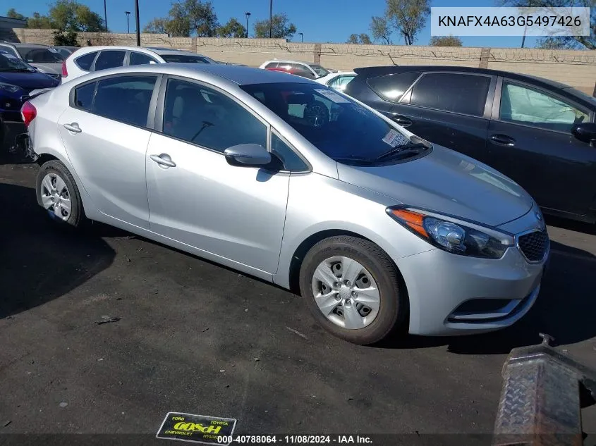 2016 Kia Forte Lx VIN: KNAFX4A63G5497426 Lot: 40788064