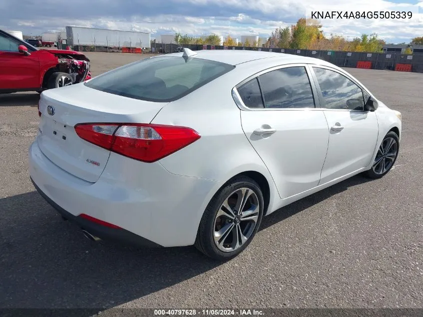 2016 Kia Forte Ex VIN: KNAFX4A84G5505339 Lot: 40797628