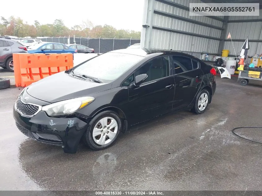 2016 Kia Forte Lx VIN: KNAFX4A68G5552761 Lot: 40815330