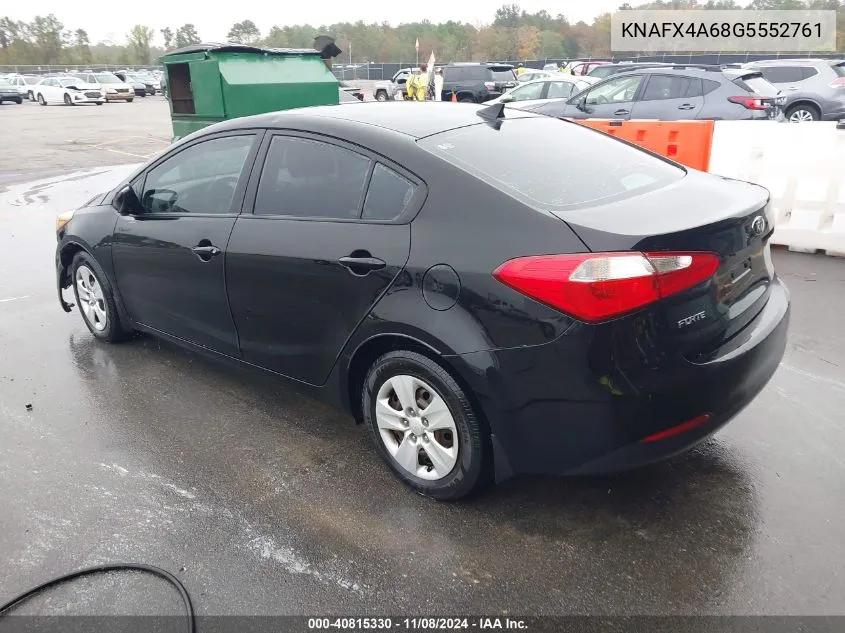 2016 Kia Forte Lx VIN: KNAFX4A68G5552761 Lot: 40815330